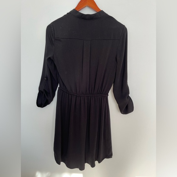 5/20$ Dynamite Black Zip-Front Dress with drawstring size XS - Picture 3 of 4